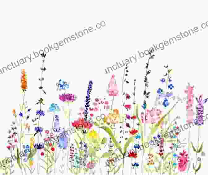 A Delicate Painting Adorned With Vibrant Wildflowers Creativity Through Nature: Foraged Recycled And Natural Mixed Media Art