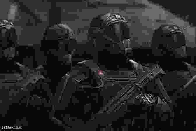 A Group Of Soldiers In Futuristic Armor, Standing Together In A War Torn Landscape. Black Labyrinth: A Military Scifi Epic (Ruins Of The Galaxy 5)