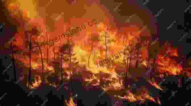 A Photo Of A Raging Forest Fire, With Billowing Smoke And Towering Flames Burntwater Scott Thybony