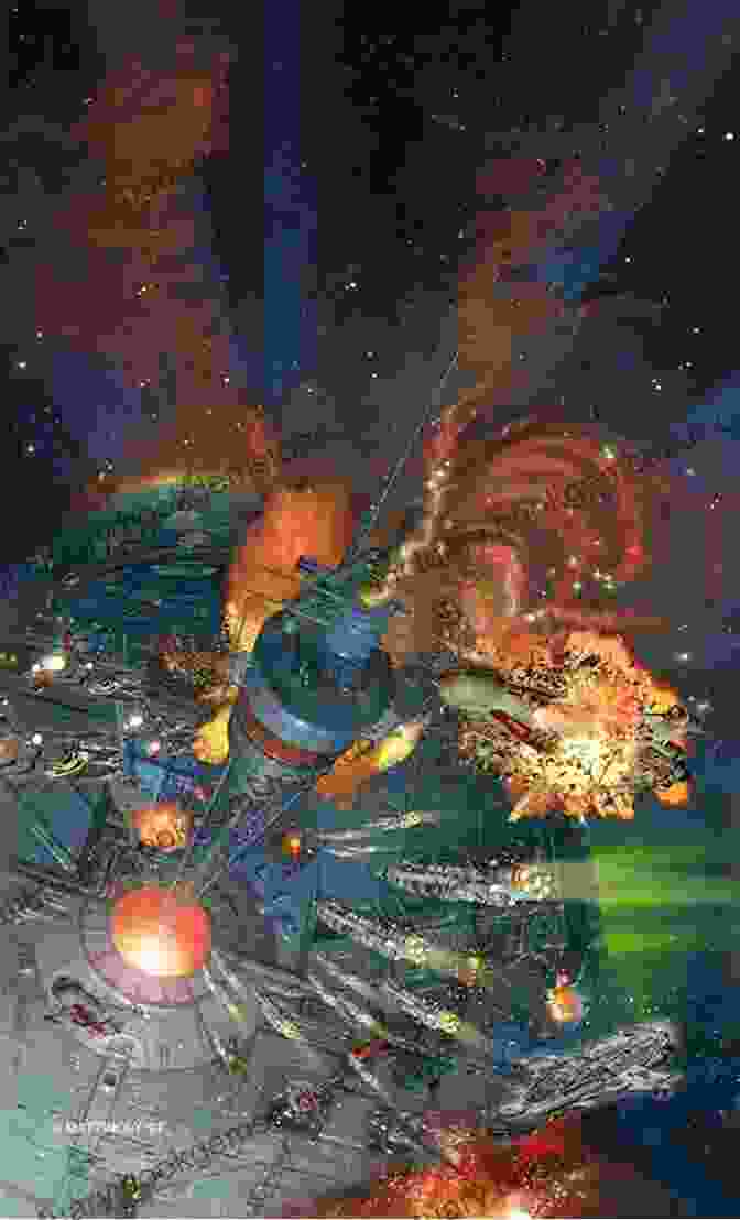 A Vast Space Battle Between The Human Berserkers And The Alien Berserkers, With Explosions And Laser Fire Illuminating The Darkness Berserker (Saberhagen S Berserker Series) Fred Saberhagen
