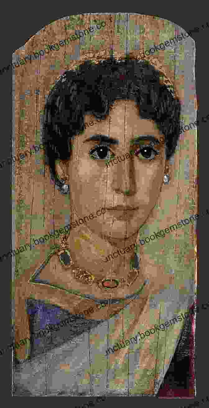 A Vibrant And Well Preserved Mummy Portrait From Roman Egypt, Depicting A Young Woman With Elaborate Jewelry And A Serene Expression. Mummy Portraits Of Roman Egypt: Emerging Research From The APPEAR Project