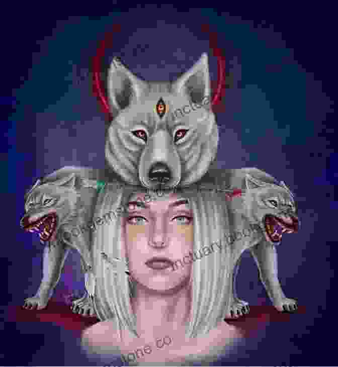 A Vibrant Space Opera Cover Depicting A Female Protagonist Surrounded By A Robot Wolf Shaman And A Wolf Shifter, Set Against A Backdrop Of A Futuristic Cityscape And Distant Galaxies Her Robot Wolf (Shamans Shifters Space Opera 1)