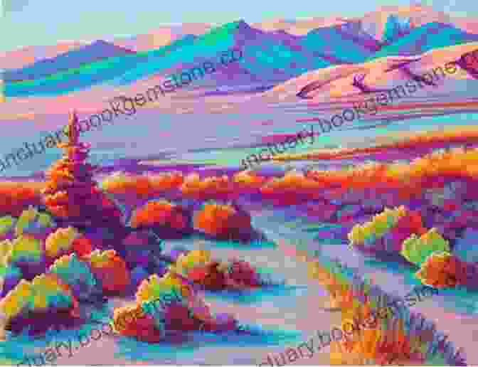Acrylic Painting On Canvas Depicting A Vibrant Landscape BASIC GUIDE TO ACRYLIC AND WATERCOLOR PAINTING: Tips Techniques And Step By Step Guide To Acrylic Watercolor Painting