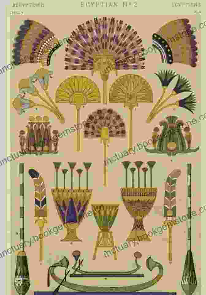 Ancient Egyptian Ornamental Design Depicting A Lotus Flower Fantastic Ornament: 110 Designs And Motifs (Dover Pictorial Archive)