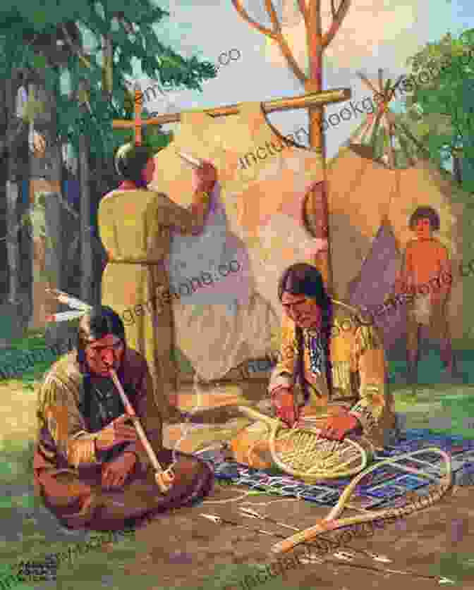 W.H. Bartlett's Illustration Of A Native American Village Captures The Traditional Lifestyle And Cultural Practices Of The Indigenous Population. Bartlett S Classic Illustrations Of America: All 121 Engravings From American Scenery 1840 (Dover Fine Art History Of Art)